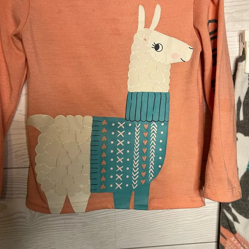 Just One You/Carter’s Llama 2 piece pajama set Size 2T
